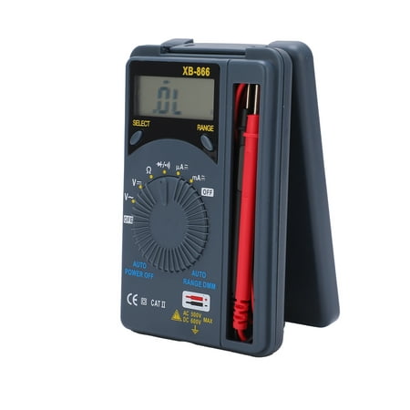 XB866 Mini LCD Auto Range AC/DC Pocket Digital Multimeter Voltmeter Tester ji